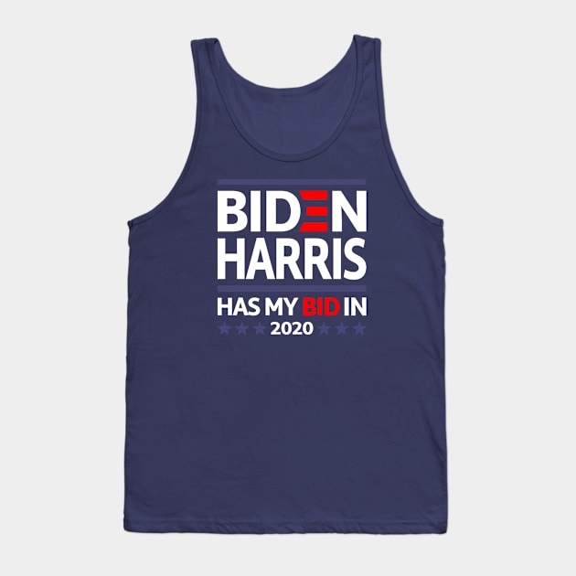 Joe Biden For President Harris 2020 Tank Top by Pattern Plans